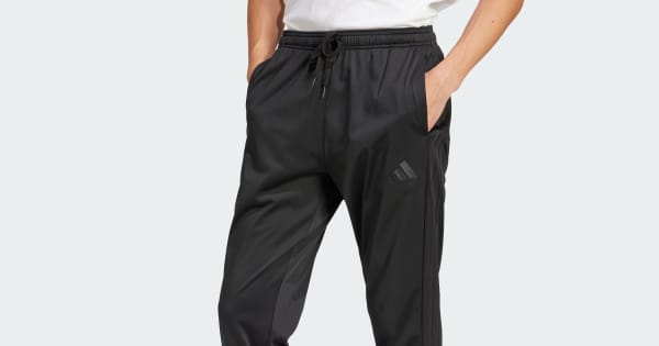 adidas 3-Stripes Tricot Regular Tapered Track Pants - Black | Free