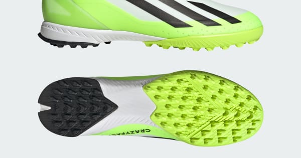 adidas X Crazyfast.3 Laceless Turf Soccer Sneakers - White | Free