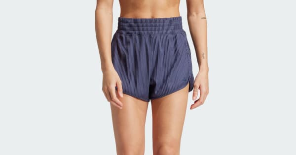 Shorts Pacer All Gym Seasonal Canelado Cós Alto Tonal Três Listras