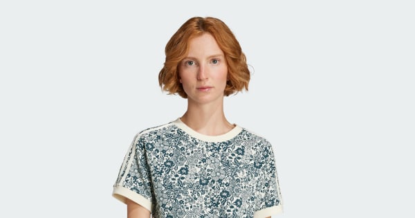 adidas Originals X Liberty London AOP Cali Tee - White | adidas