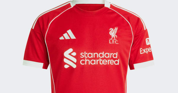 adidas Liverpool FC 25/26 Home Jersey - Red | Free Shipping with