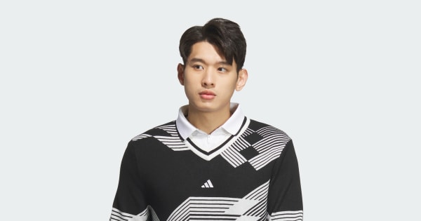 アディダス 【ゴルフ】アーカイブグラフィック Vネック長袖セーター