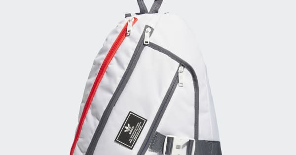 adidas National Sling Backpack - White | Free Shipping with
