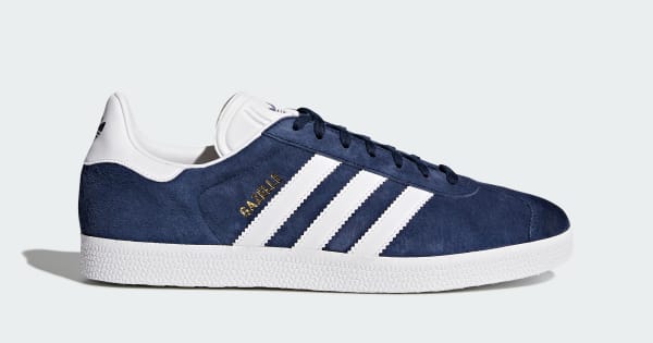 Navy & White Gazelle Shoes | BB5478 | adidas US
