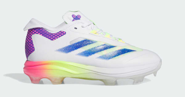 adidas Adizero Impact TPU Kids Warp Speed Baseball Cleats - White