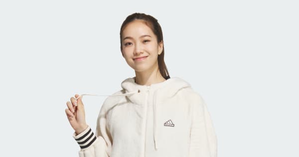 アディダス ビヨンド・ザ・ストライプ ルーズフィット シャギー