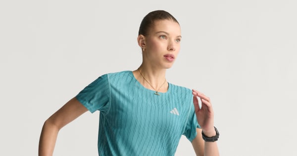 adidas Adi365 Running CLIMACOOL+ T-shirt - Turquoise | Free
