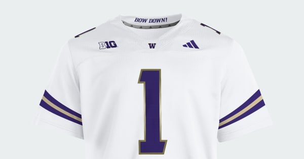 adidas Washington Huskies Premier Away Football Jersey White