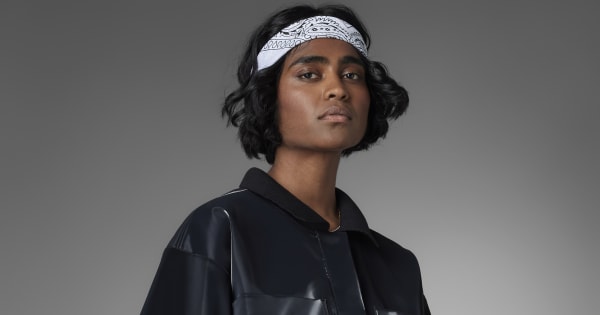 adidas Blue Version High-Shine Crop Polo Shirt - Black | Women's