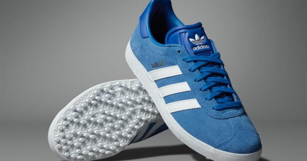 adidas originals アディダス スニーカー GAZELLE GOLF IH2267 ガゼルゴルフ BLUE BIRD WHITE シューズ ゴルフシューズ ブルーバード adidas Gazelle Spikeless Golf Shoes - Blue | Free Shipping with