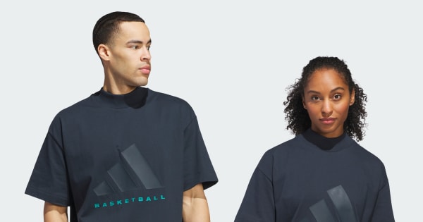 アディダス アディダス バスケットボール 001 Tシャツ - ブルー