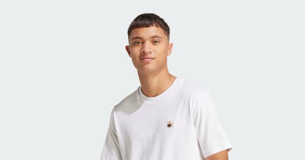 adidas Dog Hoop Patch Graphic Tee White Free Shipping with