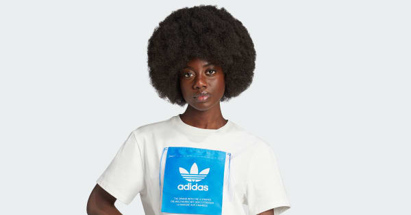 あん adidas KSENIASCHNAIDER Originals Label Tee - White | adidas India