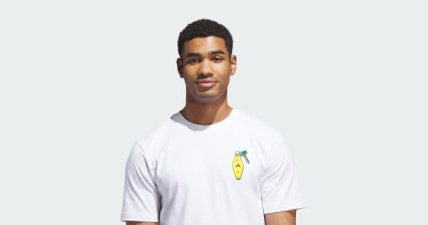 adidas Chip In Nyc Graphic Tee - White | Free Shipping with