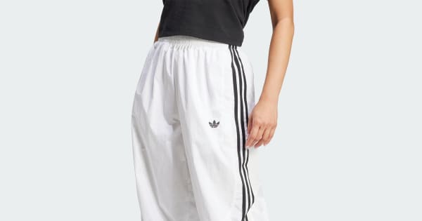 Calça Adicolor Teamgeist Oversized - Branco adidas | adidas Brasil