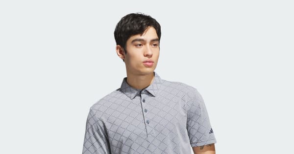 adidas Ultimate365 Hounds Jacquard Polo Shirt - White | Free