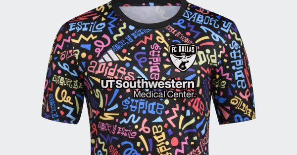adidas FC Dallas MLS HHM Pre-Match Jersey - Black | Free Shipping
