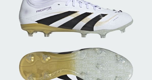 adidas Predator Pro Firm Ground Cleats - White | Free Shipping