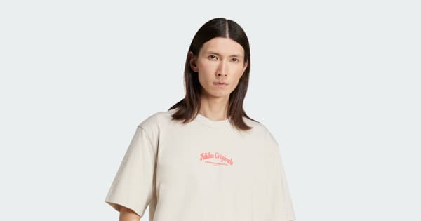 アレハンドロ ベージュ Tシャツ アディダス（adidas）（メンズ）半袖Tシャツ メンズ DESIGNED FOR