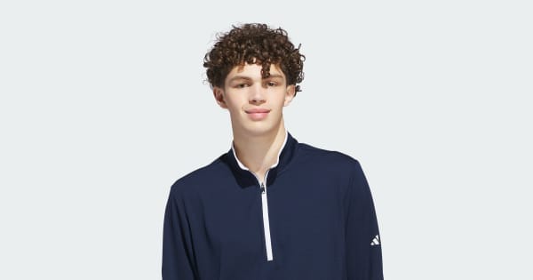 adidas Lightweight Half-Zip Top - Blue | Free Shipping with