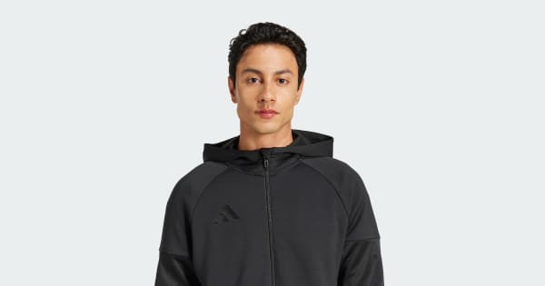 adidas Tiro 25 Full-Zip Hoodie - Black | Free Shipping with