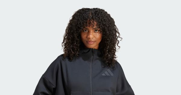 adidas Z.N.E. フルジップパーカー - ブラック | アディダス ジャパン