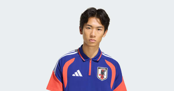 アディダス サッカー日本代表 ティロ26 ポロシャツ - ブルー
