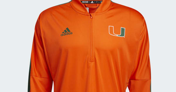 adidas Hurricanes Long Sleeve Quarter-Zip Knit Sweatshirt