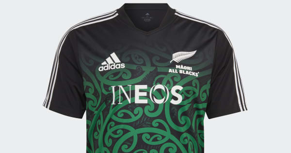 ラグビー オールブラックス ダン・カーターのサイン入りトレーニング用Tシャツ adidas アディダス ALL BLACKS オールブラックス PRIMEBLUE