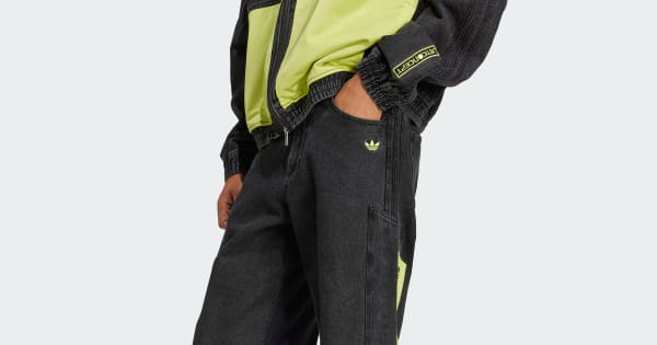 adidas Adilenium Season 2 Moto Denim Pants - Black | Free Shipping