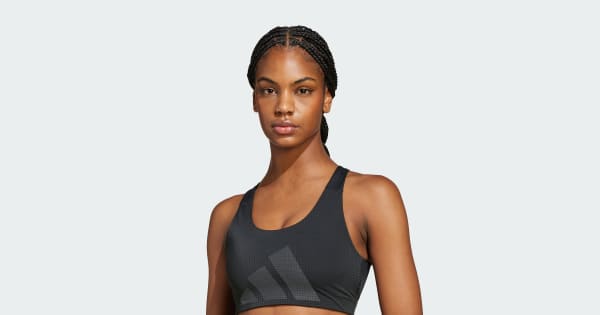 アディダス Powerimpact HIIT ミディアムサポート トレーニングブラ