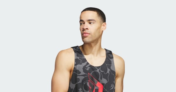 adidas BAPE x Dame 9 Reversible Jersey - Grey | adidas Philippines