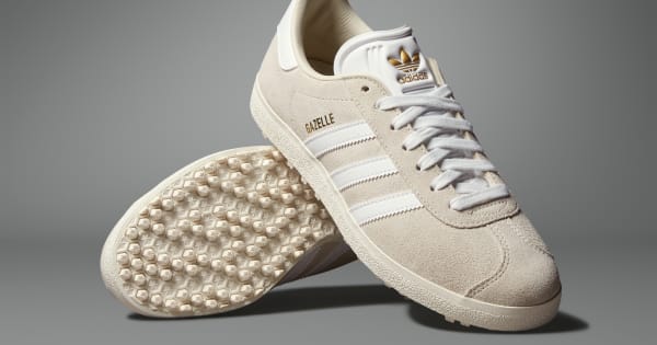 adidas Gazelle Spikeless Golf Shoes - Beige | Free Shipping with