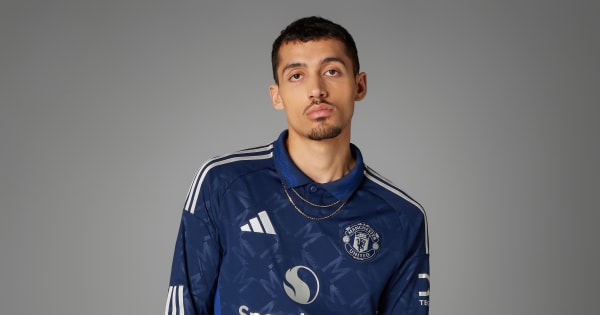 adidas Manchester United 24/25 Long Sleeve Away Jersey - Blue