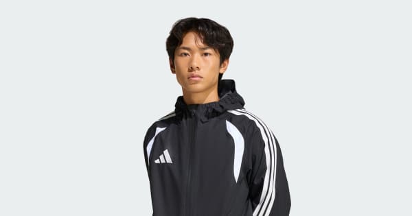 adidas Tiro 26 Rain Jacket - Black | Free Shipping with adiClub