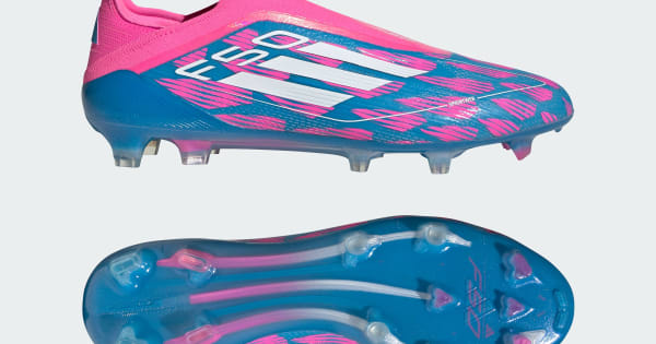 adidas F50 Elite Laceless Firm Ground Soccer Cleats - Blue | Free