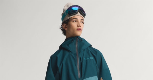 adidas Terrex Xploric 2 Layer Lined CLIMAPROOF Anorak - Green