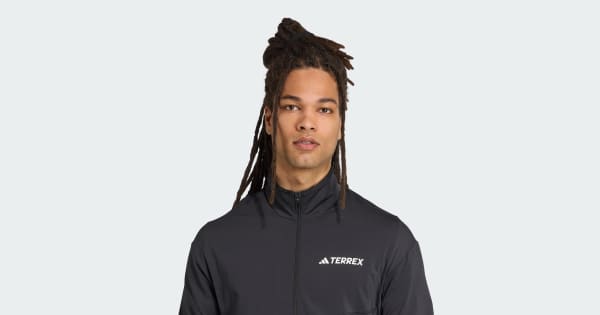 adidas Terrex Multi CLIMAWARM Full-Zip Tech Fleece Jacket - Black