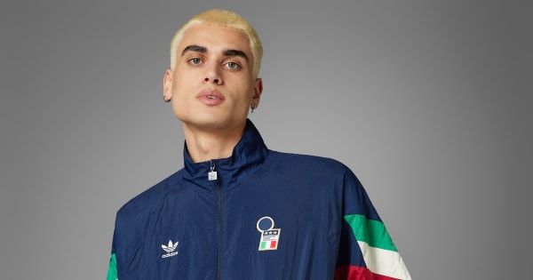 adidas Italy Originals Track Top - Blue | Free Shipping with