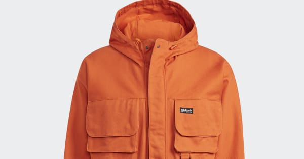 adidas Men's Lifestyle Adventure Multipocket Jacket - Orange