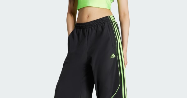 adidas Teamgeist Adicolor Oversized Woven Track Pant - Black