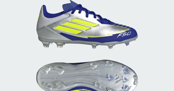 adidas F50メッシ25.5 adidas F50 League Messi Firm/Multi-Ground Kids Krampon - Gümüş