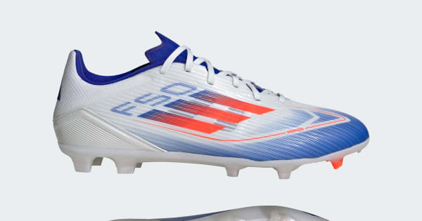 adidas F50 League Multi-Ground Soccer Cleats - White | Free
