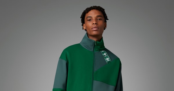 adidas ADC Patchwork FB Track Top - Green | Free Shipping with