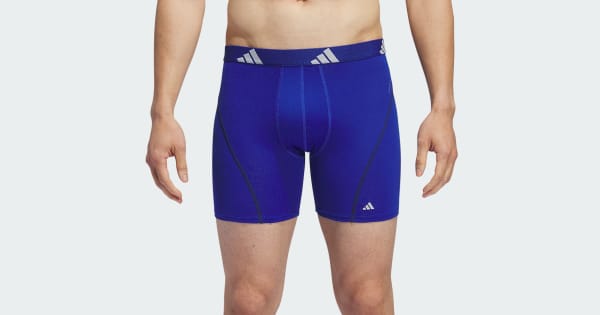 adidas Performance Mesh Graphic Boxer Briefs 3-Pack Blue Free