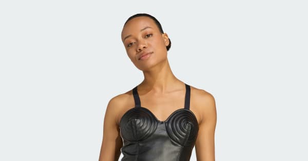 adidas x Jeremy Scott Faux-Leather Dress - Black | adidas Switzerland