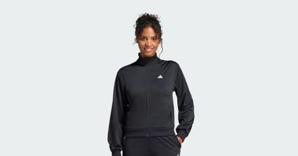 adidas Essentials Feel Cozy Track Suit - Black | Free Shipping