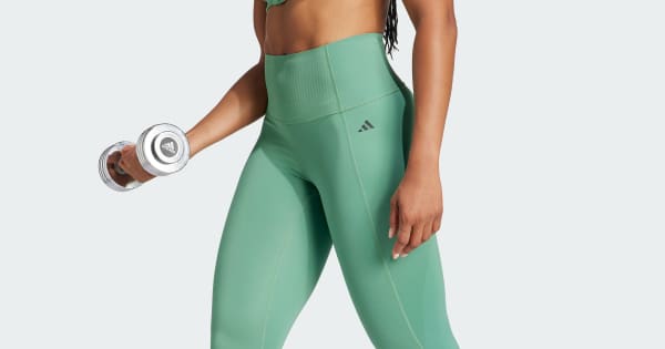レディース レギンス (LL)１枚 アディダス オプタイム プライムリフト 7/8 レギンス - グリーン