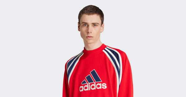アディダス ウォームアップトップ - レッド | アディダス ジャパン