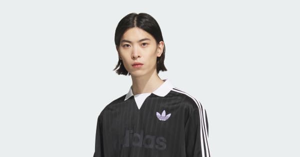 アディダス 襟付きゴーリートップ - ブラック | アディダス ジャパン